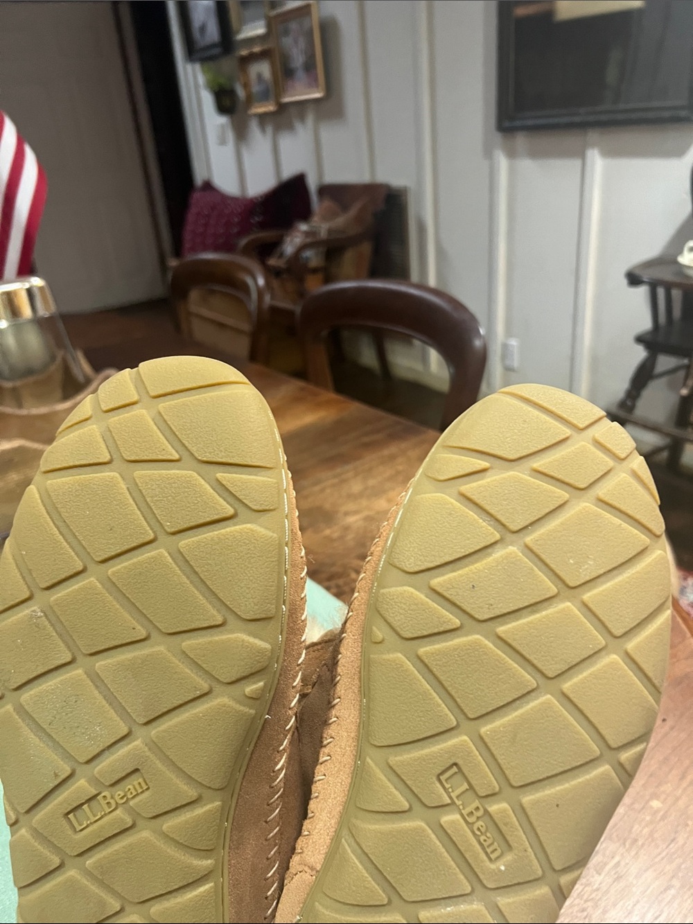 L.L.Bean Wicked Good Moccasin Slippers - Picture 5 of 7